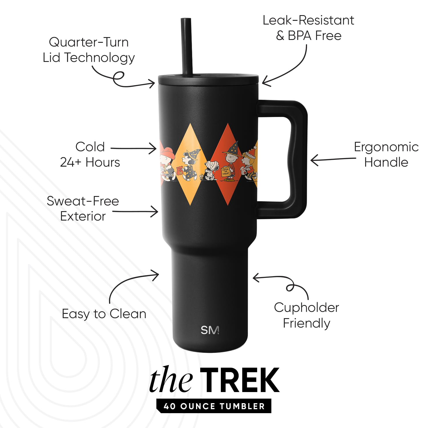 Amazon.com: Simple Modern Halloween 40 oz Trek Tumbler with Handle